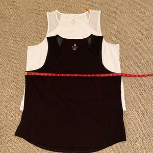 Spyder Layered Active Tank Tops - Black & White